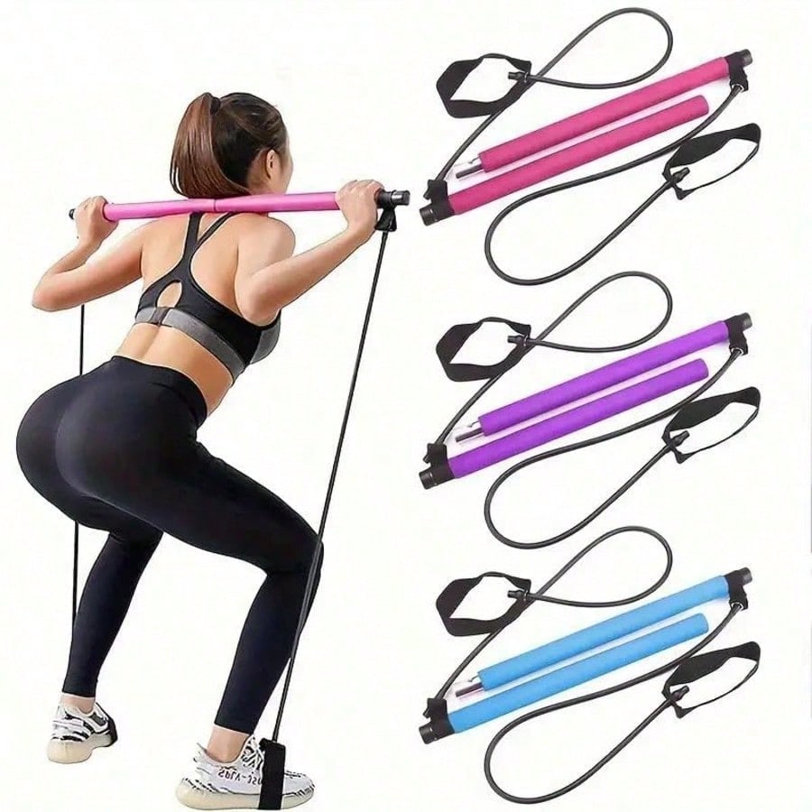 Pilates Bar Kit With Resistance Bands - Kit de barre de Pilates avec