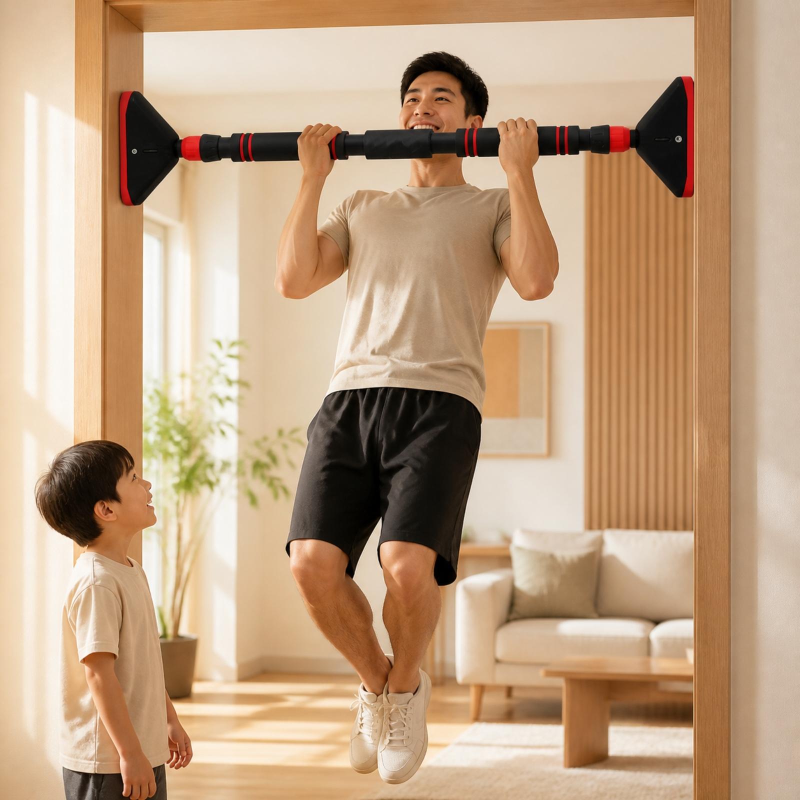 Door Pull Up Bar No Screw - Barre de traction pour cadre de