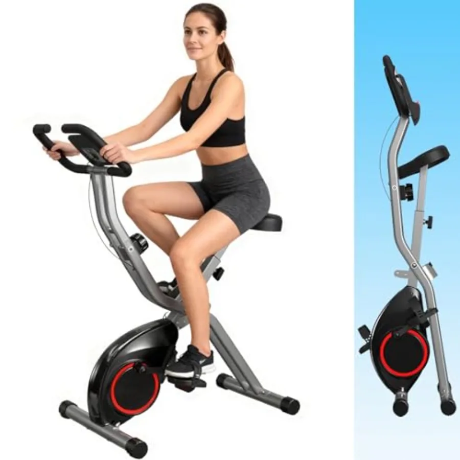 Exercise Bike Magnetic Resistance - Vélo d'exercice pliable pour petits appartements