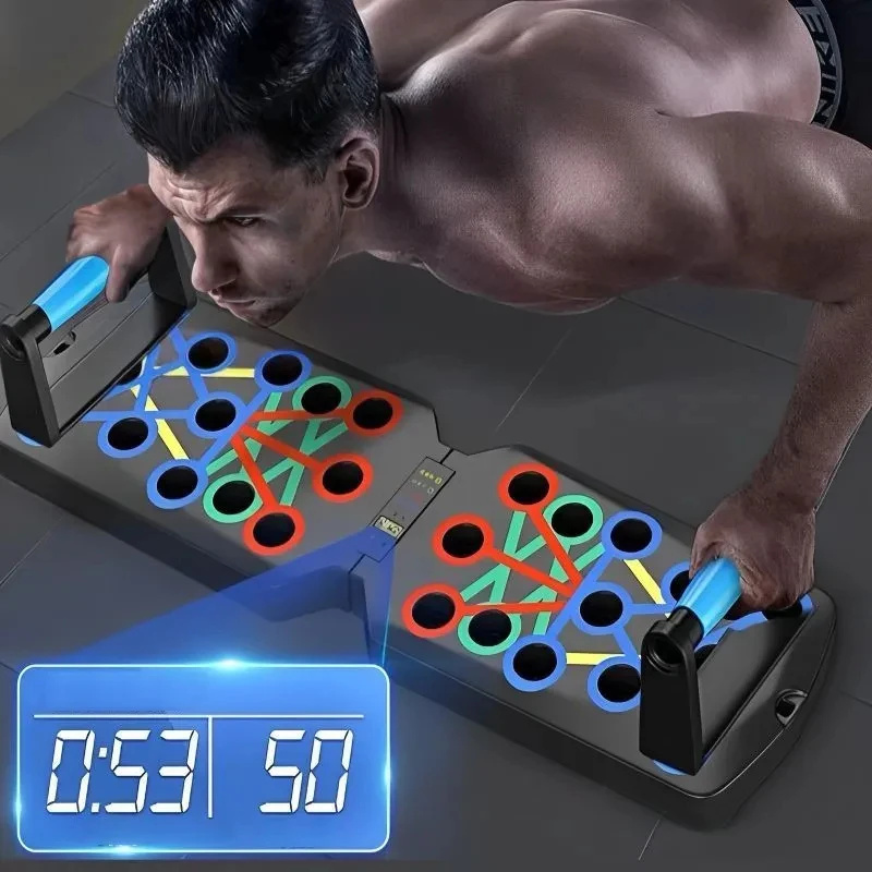 Push Up Board Foldable Multi Function - Ensemble de planches de poussée, barre