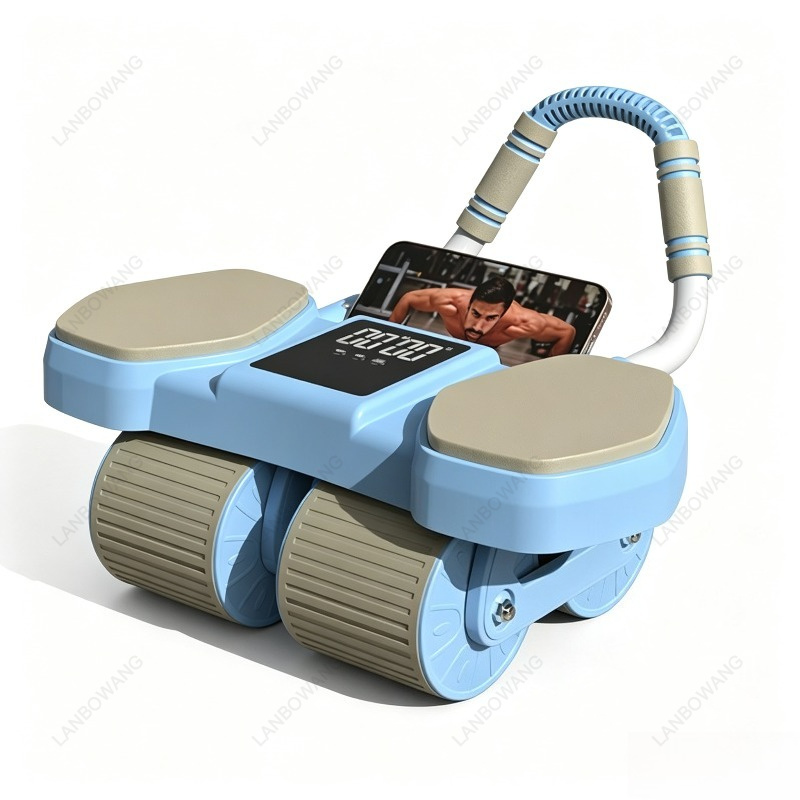 Ab Roller Wheel With Elbow Support - Rouleau abdominal intelligent à 4 roues