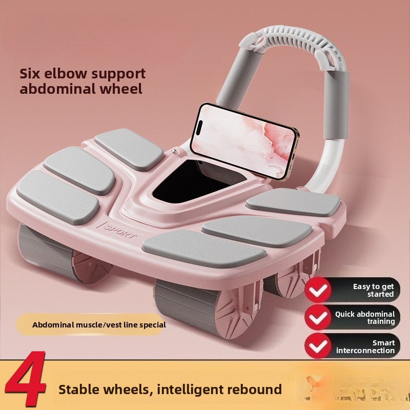 Rouleau abdominal à six points - Ab Roller Wheel With Elbow Support avis et prix