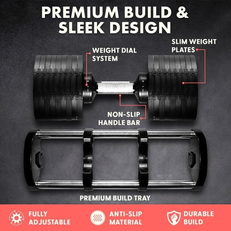 Équipement de fitness de grand - Adjustable Dumbbell Pair 40Kg avis et prix