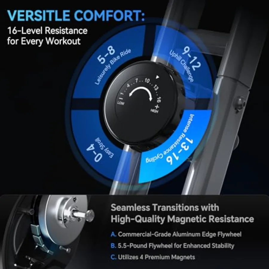 Vélo d'exercice pliable pour p - Exercise Bike Magnetic Resistance avis et prix