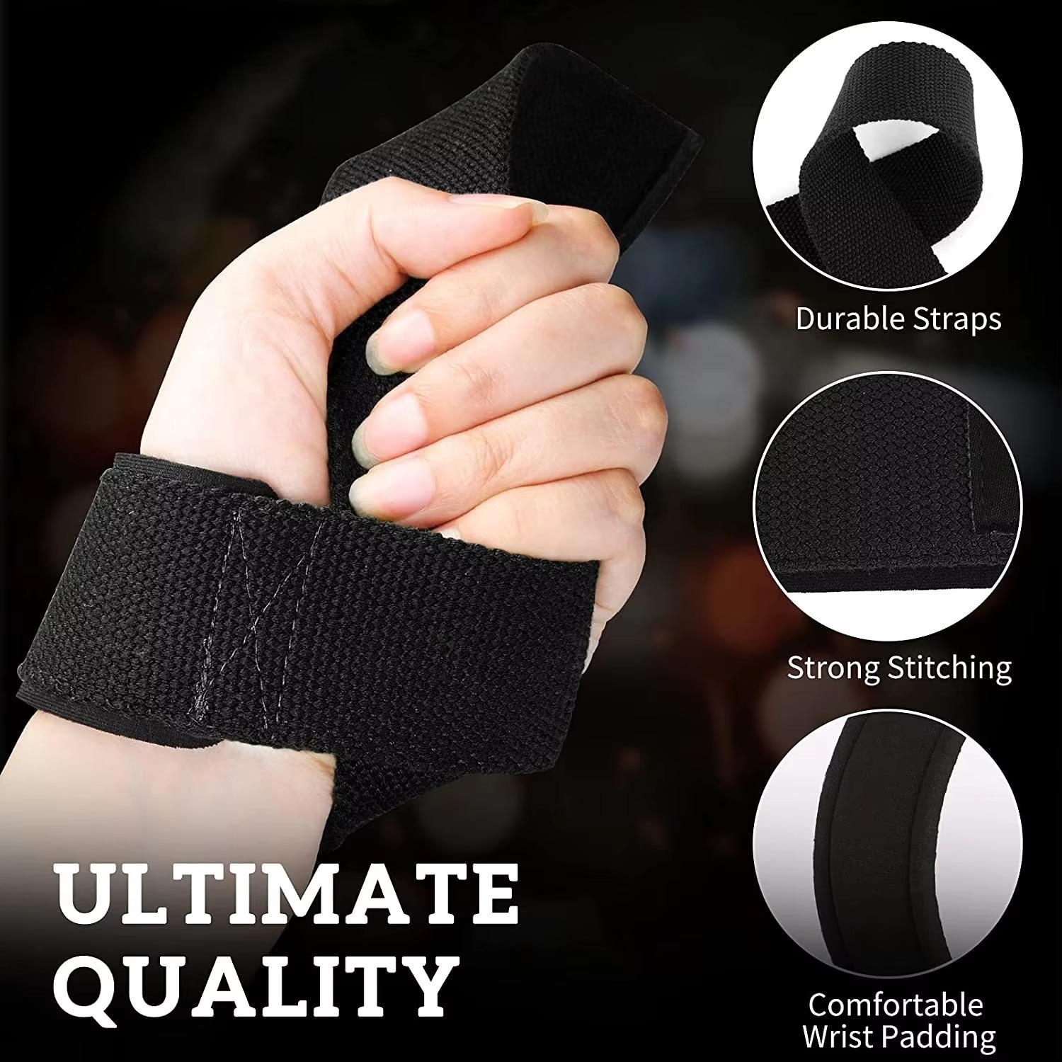 Sangles de poignet réglables p - Wrist Wraps Weightlifting Support avis et prix