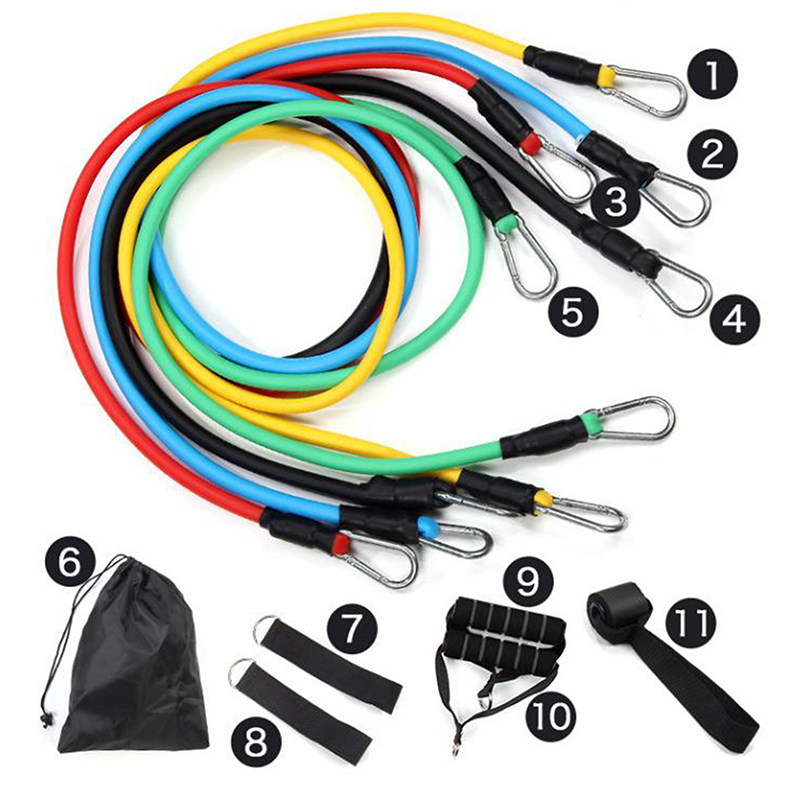 Nouvel ensemble de 11 sangles  - Resistance Bands Set With Handles avis et prix